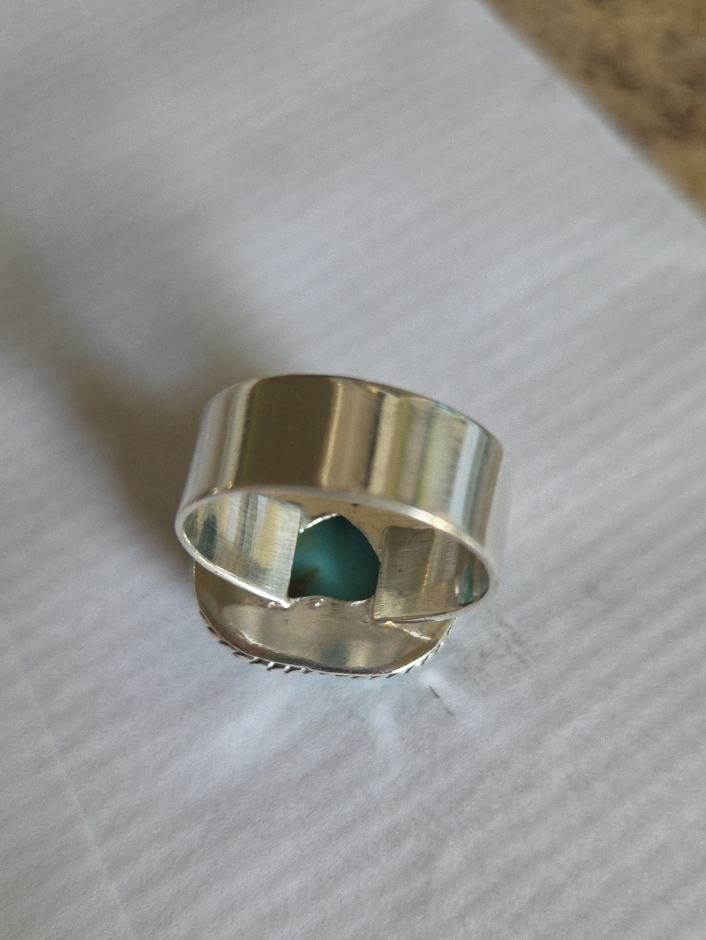 Kingman Turquise Heart Ring - Picture 6 of 8
